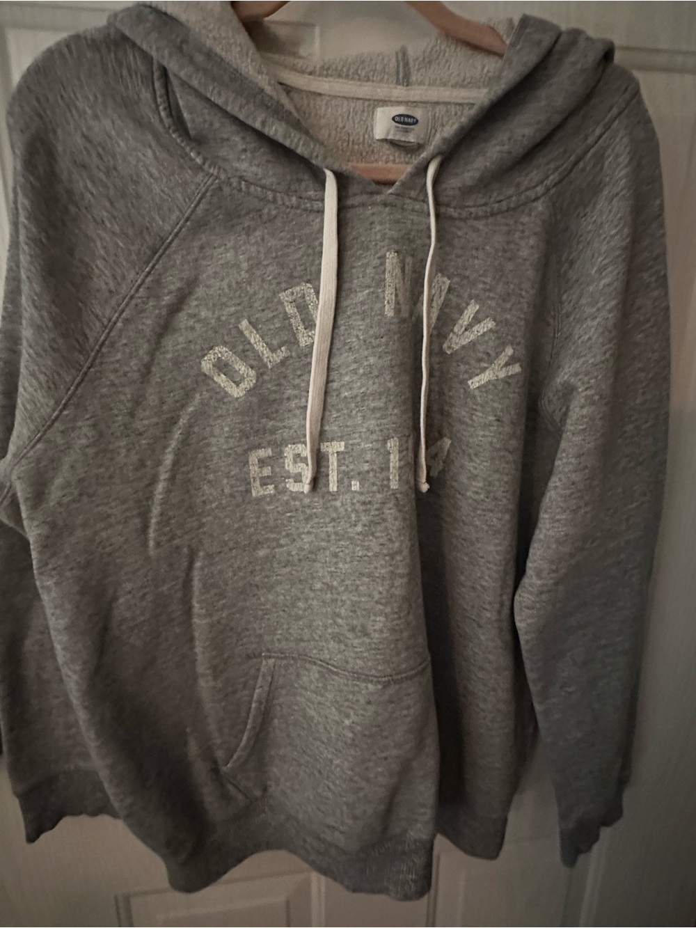 Old Navy Men's Heather Gray Crewneck Hoodie